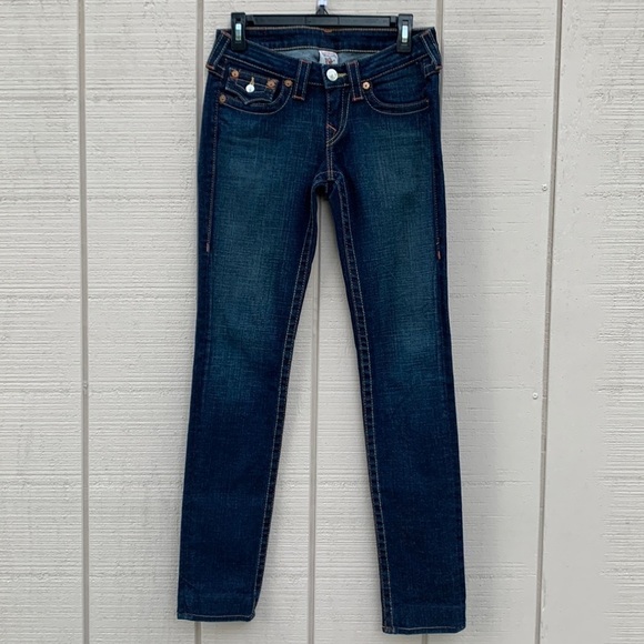 True RELIGION Julie Skinny Jeans in Lonestar - Picture 2 of 15
